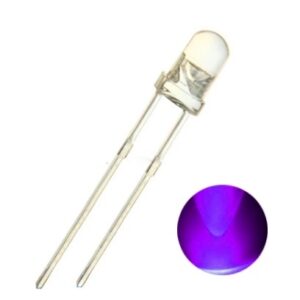 LED 5MM-CLEAR UV 1000<span style="color: gray;  font-family: Arial; font-weight: 200;font-size: 14px;"> B954 </span>