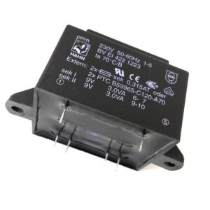 TRAFO 220/2X9V-6VA<span style="color: gray; font-family: Arial; font-weight: 200;font-size: 14px;"> 1786 </span>