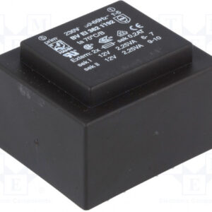 TRAFO 220/2X12V-3.2VA<span style="color: gray; font-family: Arial; font-weight: 200;font-size: 14px;"> D107 </span>