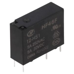 RELE 12VDC/5A HF46F/012-H<span style="color: gray;  font-family: Arial; font-weight: 200;font-size: 14px;"> A918 </span>