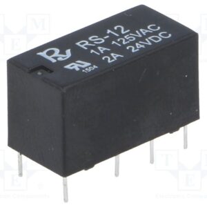 RELE 12VDC/2A RS<span style="color: gray;  font-family: Arial; font-weight: 200;font-size: 14px;"> 6359 </span>