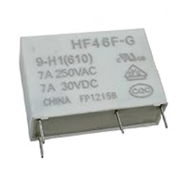 RELE 9VDC/7A HF46F-G 9-H1<span style="color: gray;  font-family: Arial; font-weight: 200;font-size: 14px;"> 18818</span>