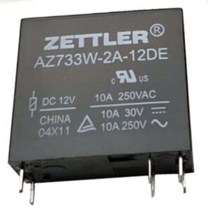 RELE 12VDC/10A AZ733<span style="color: gray;  font-family: Arial; font-weight: 200;font-size: 14px;"> E0653</span>