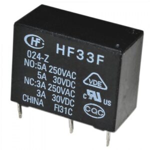 RELE 24VDC/5A HF33FZS3<span style="color: gray;  font-family: Arial; font-weight: 200;font-size: 14px;"> 8017 </span>
