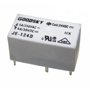 RELE 24VDC/5A JE-124D<span style="color: gray;  font-family: Arial; font-weight: 200;font-size: 14px;"> A838 </span>