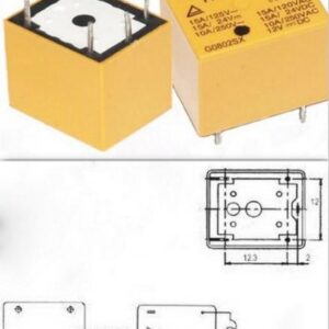 RELE 12VDC/15A RAS<span style="color: gray;  font-family: Arial; font-weight: 200;font-size: 14px;"> A986 </span>