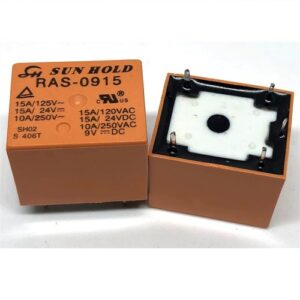 RELE 9VDC/15A RAS-0915<span style="color: gray;  font-family: Arial; font-weight: 200;font-size: 14px;"> E1202</span>