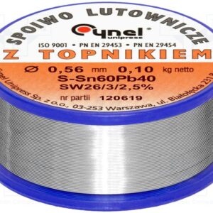 TINOL 0.50MM-100GR CYNEL<span style="color: gray;  font-family: Arial; font-weight: 200;font-size: 14px;"> 1473 </span>