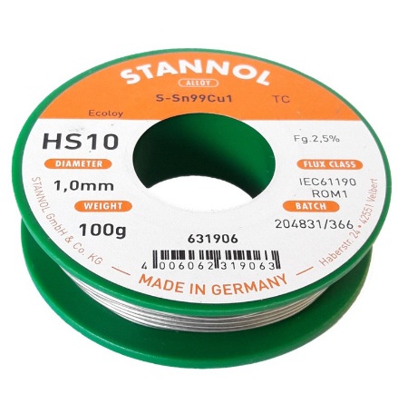 TINOL 1MM-100GR PBF-STANN<span style="color: gray; font-family: Arial; font-weight: 200;font-size: 14px;"> D074 </span>
